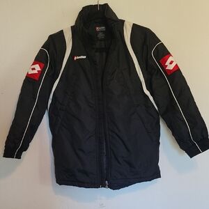 Lotto Italian Sport Design Kids Black Jacket (LL118)